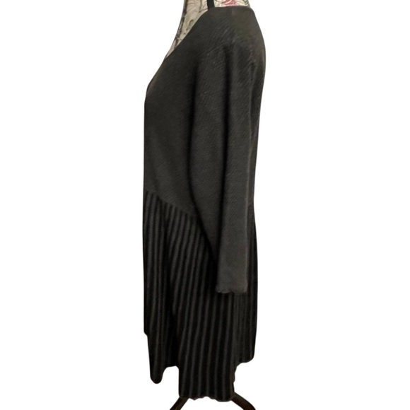 Calvin Klein Black and Gray Long Sleeve Dress - Picture 2 of 6